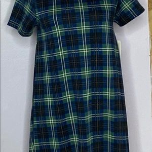 Lularoe Carly plaid with no pocket